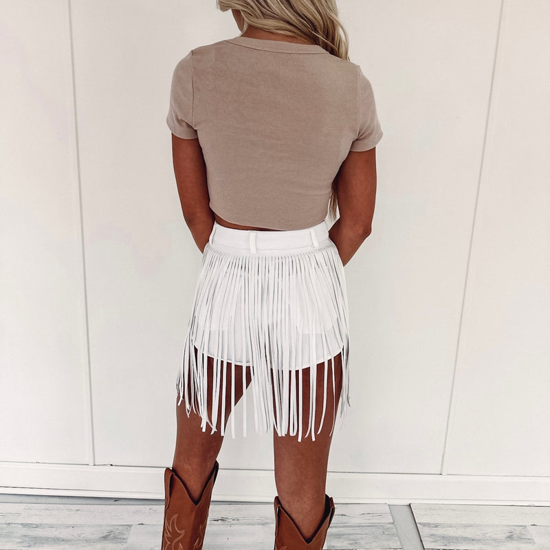 Mazie Fringe Shorts