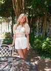 Eleanor Eyelet Shorts - White