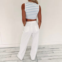 Annalise Crop Top - Blue