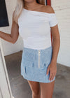 Margo Striped Linen Skirt