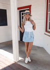 Margo Striped Linen Skirt