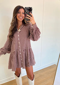 Isabel Plaid Dress