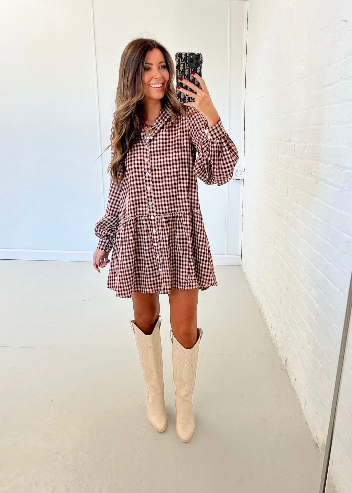 Isabel Plaid Dress