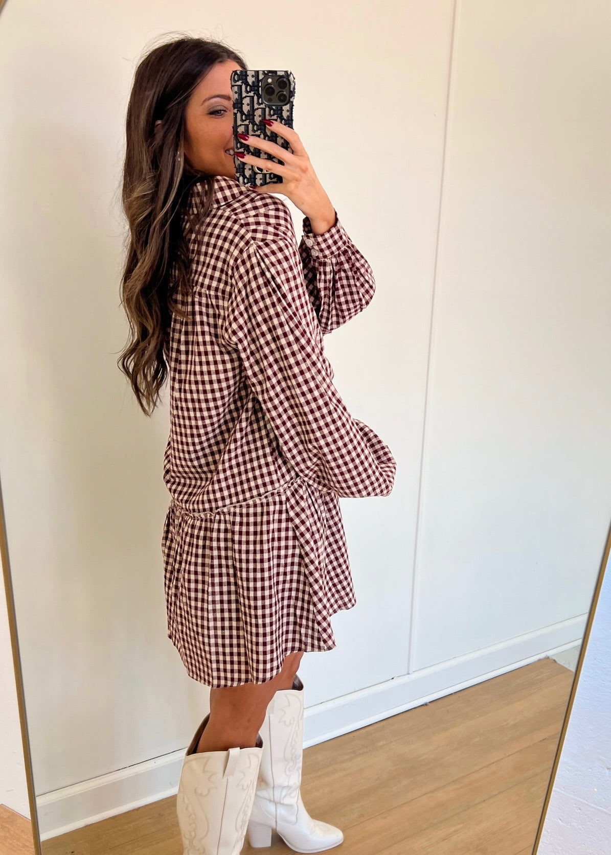 Isabel Plaid Dress