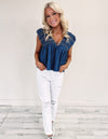 Cassie Denim Top