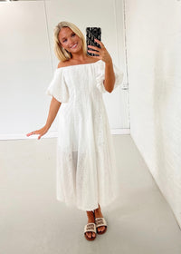 Eleanor Eyelet Midi Dress