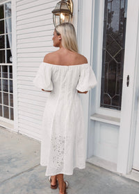 Eleanor Eyelet Midi Dress