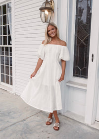 Eleanor Eyelet Midi Dress