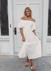 Eleanor Eyelet Midi Dress