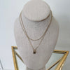 Layered Chain Lock Necklace