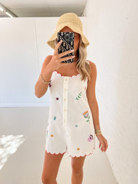 Flora Embroidered Romper