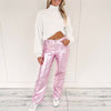 Briar Pink Metallic Pants