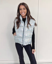 Asher Sequin Puffer Vest