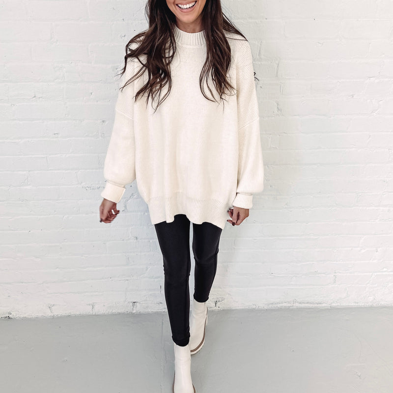 Hayes Oversized Sweater - Cream