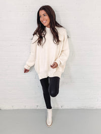 Hayes Oversized Sweater - Cream