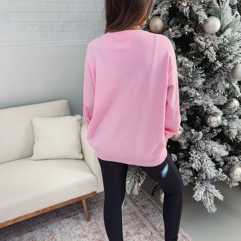 Pink Nutcracker Sweater