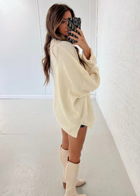 Oversized Cream Sweater