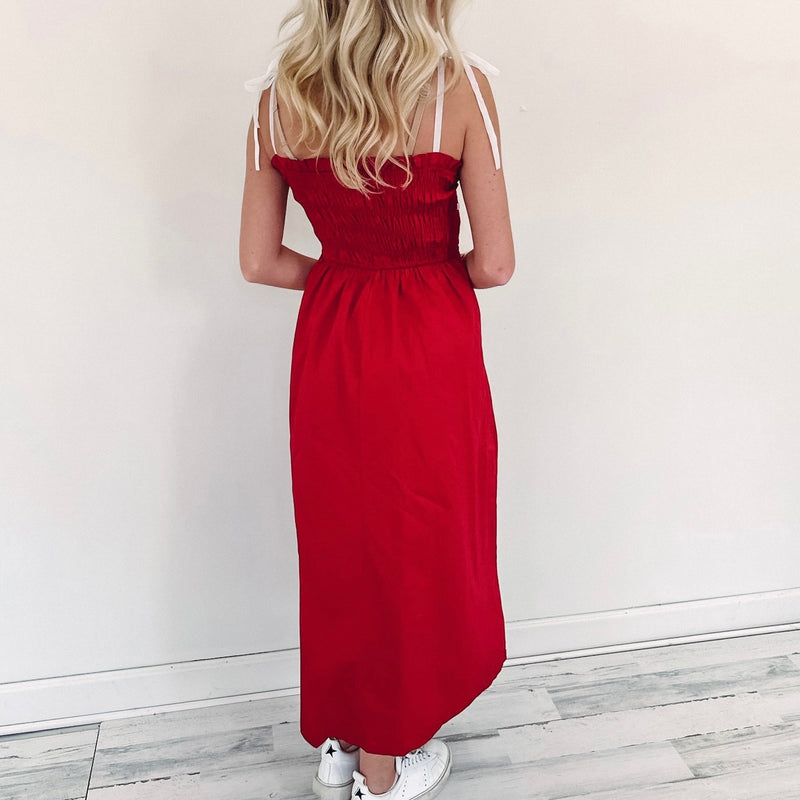 Peyton Dress - Crimson