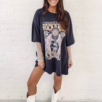 Rock N' Roll Oversized Tee