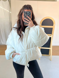 Savannah Puffer Jacket - Cream