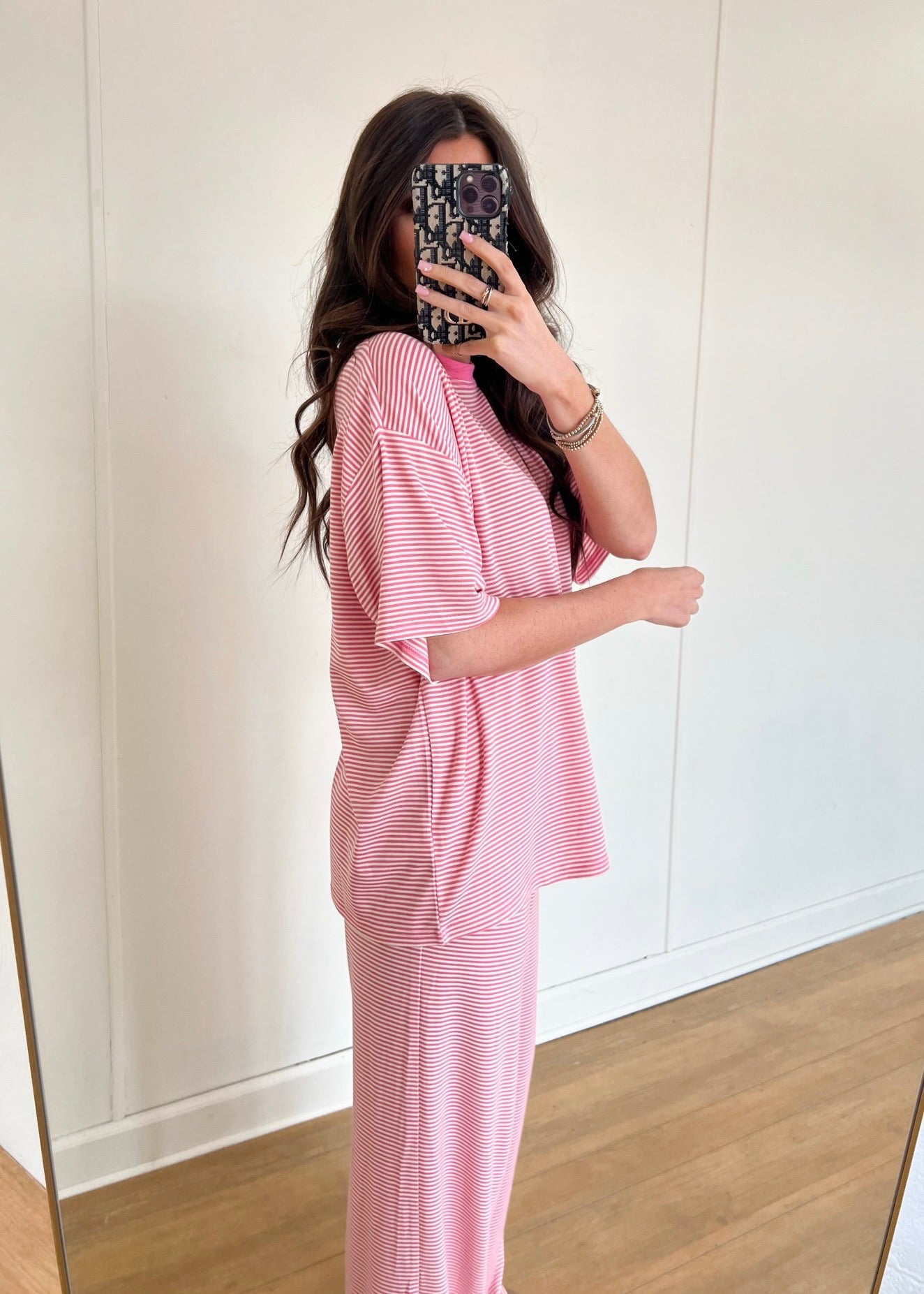 Bubblegum Striped Lounge Pants