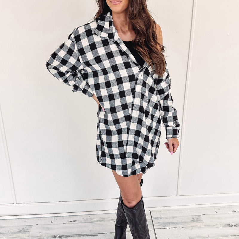 Sandy Flannel Dress