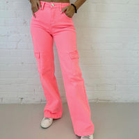 Pink Cargo Jeans