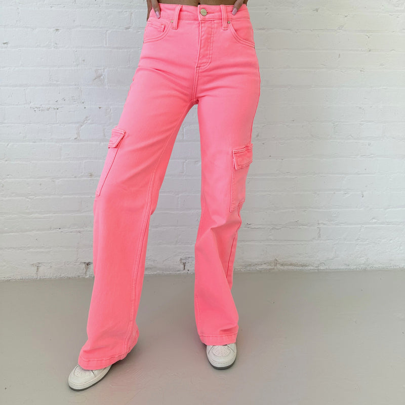 Pink Cargo Jeans