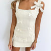 Maryanne Tweed Bow Set - Cream