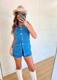 Kasey Denim Romper