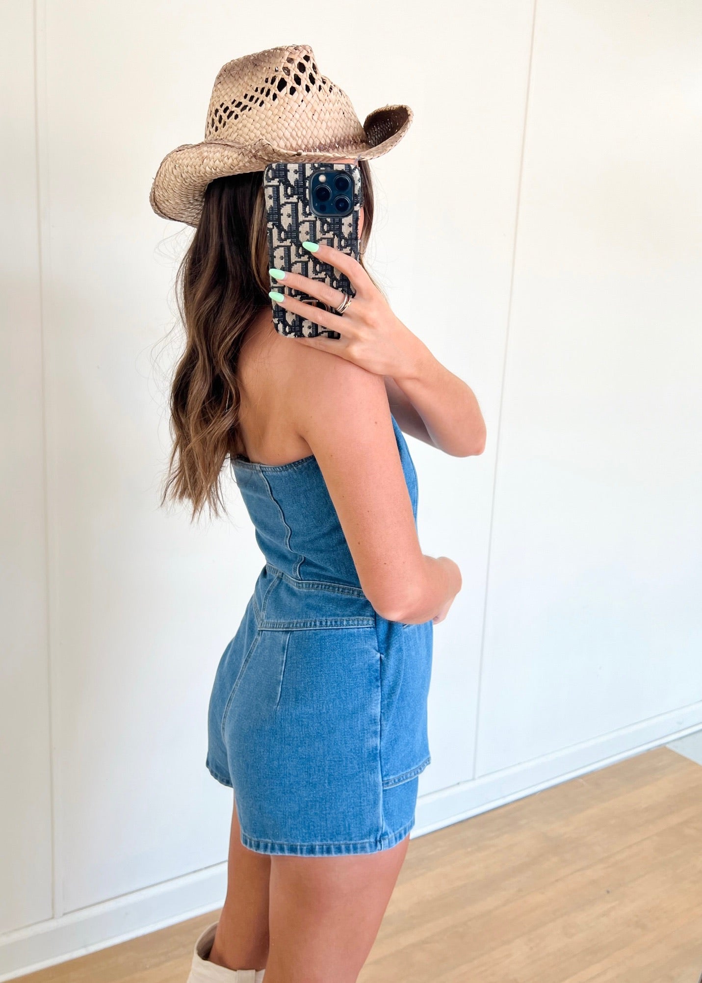 Kasey Denim Romper