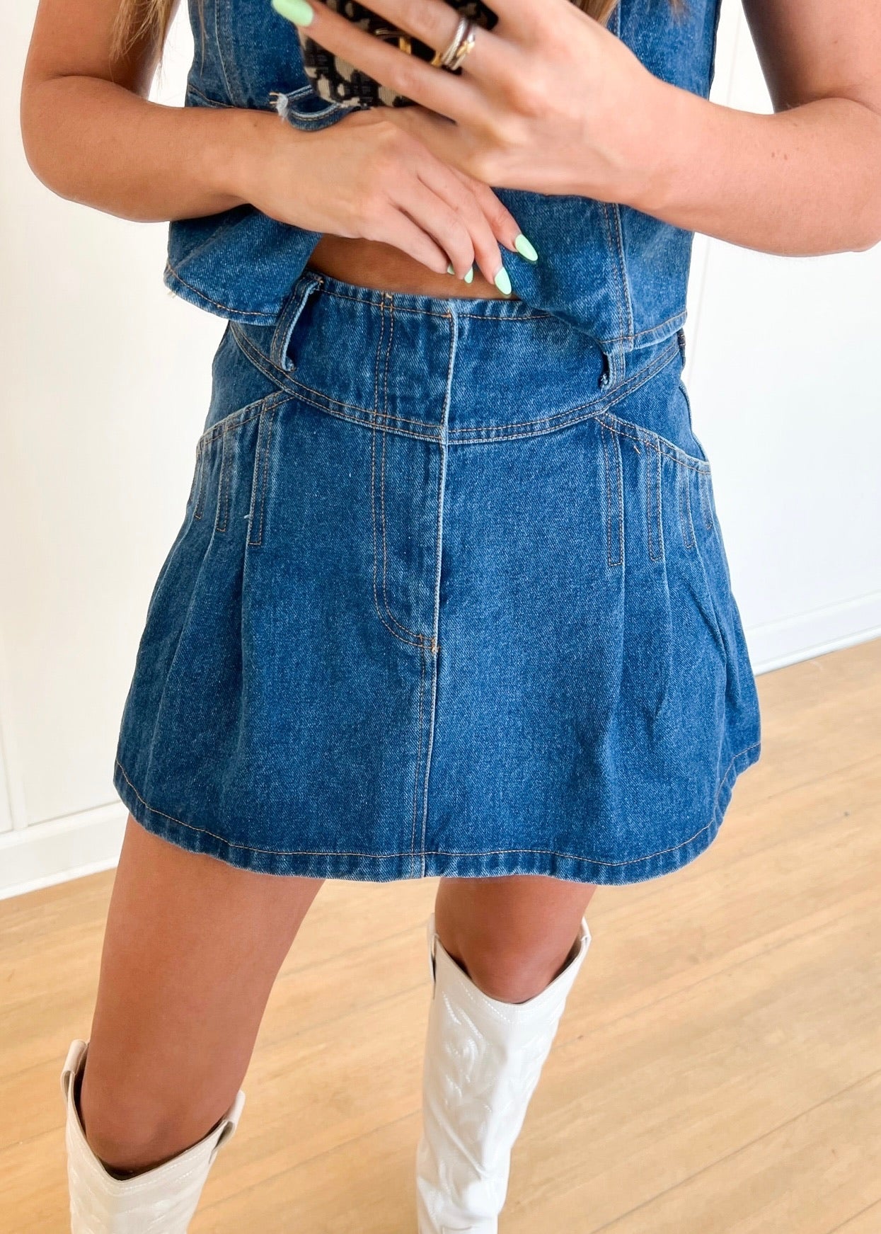 Morgan Denim Skirt