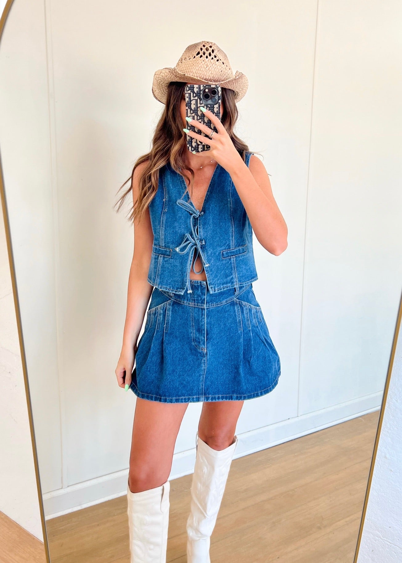 Morgan Denim Skirt