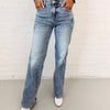 Melanie Mid Rise Straight Jeans