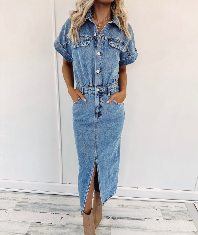 Macey Denim Dress