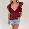 Penny Top - Burgundy