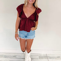 Penny Top - Burgundy