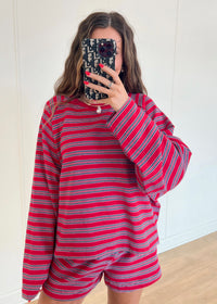 Hamptons Striped Set - Red/Navy