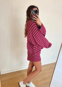 Hamptons Striped Set - Red/Navy