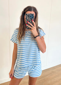 Caroline Striped Set - Blue