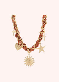 Elliott Charm Necklace - Burnt Orange
