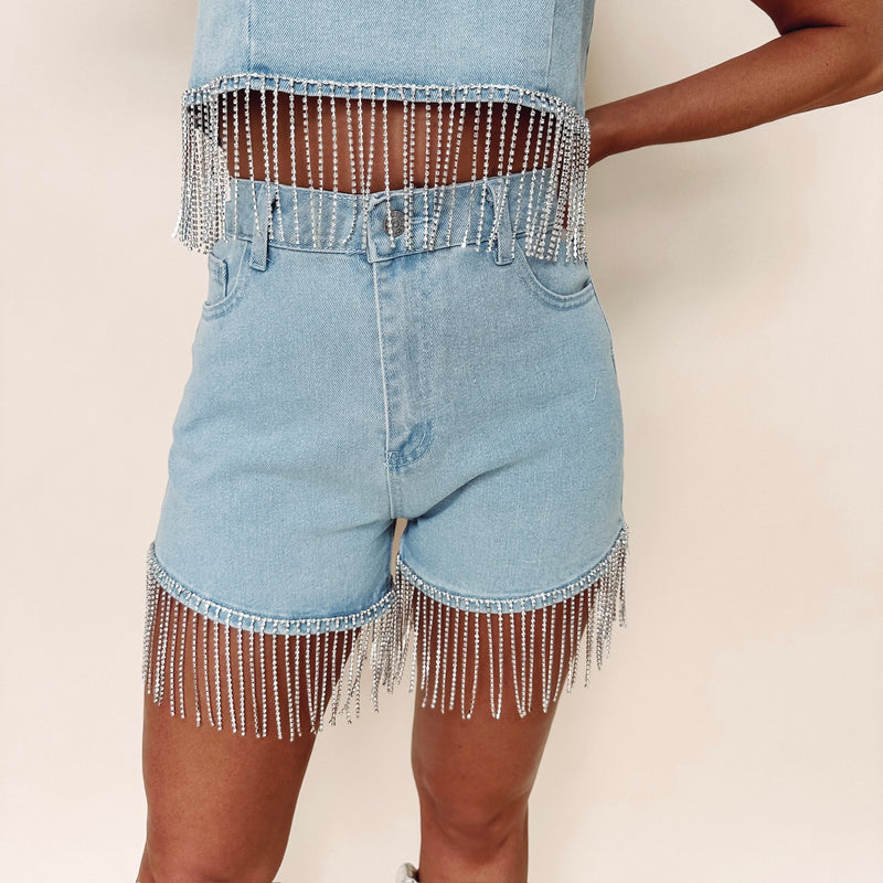 Denim Rhinestone Set