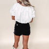 Belted Rhinestone Shorts