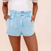 Blue Paperbag Shorts