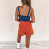 Addie Skort - Burnt Orange