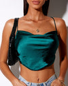 Satin Cowl Neck Top