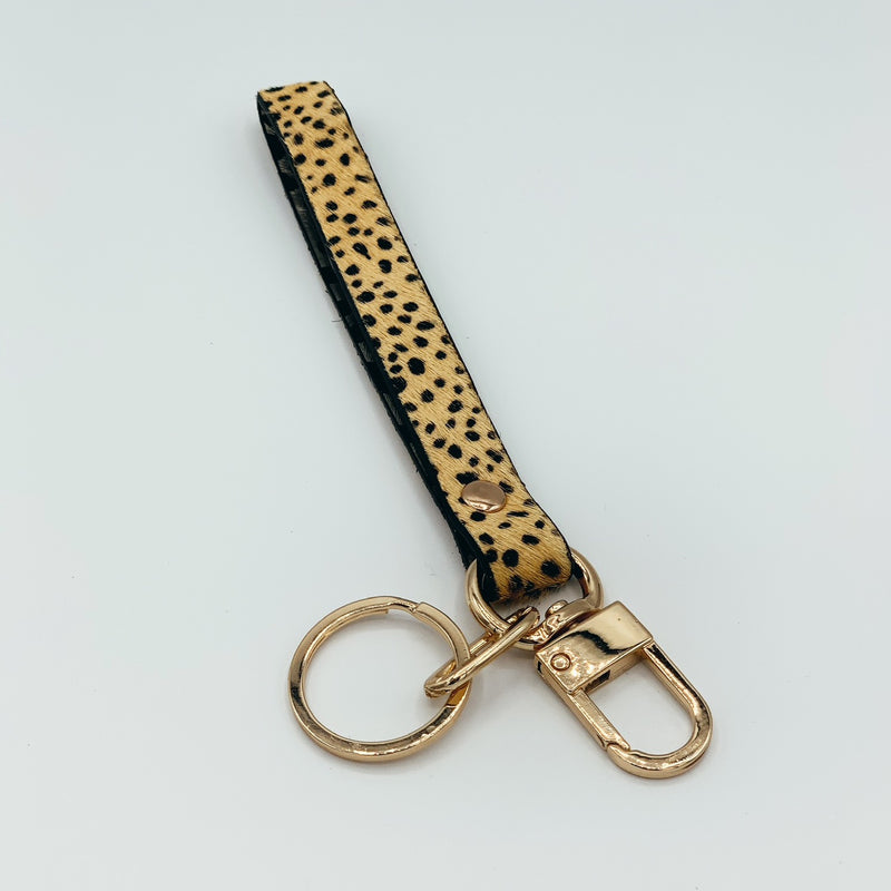 Spotted Wristlet Keychain