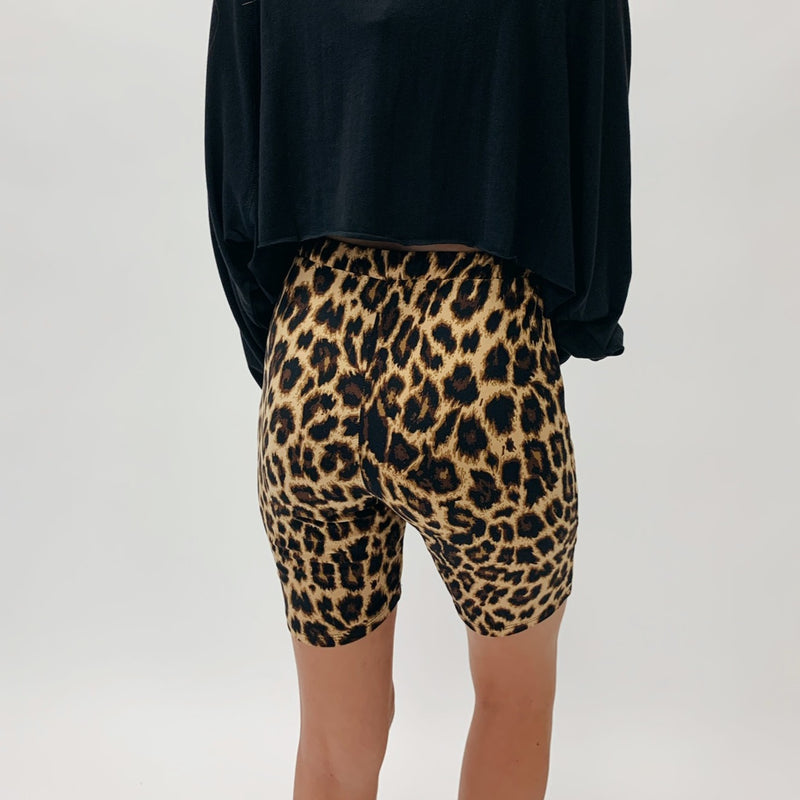 Cheetah Print Biker Shorts