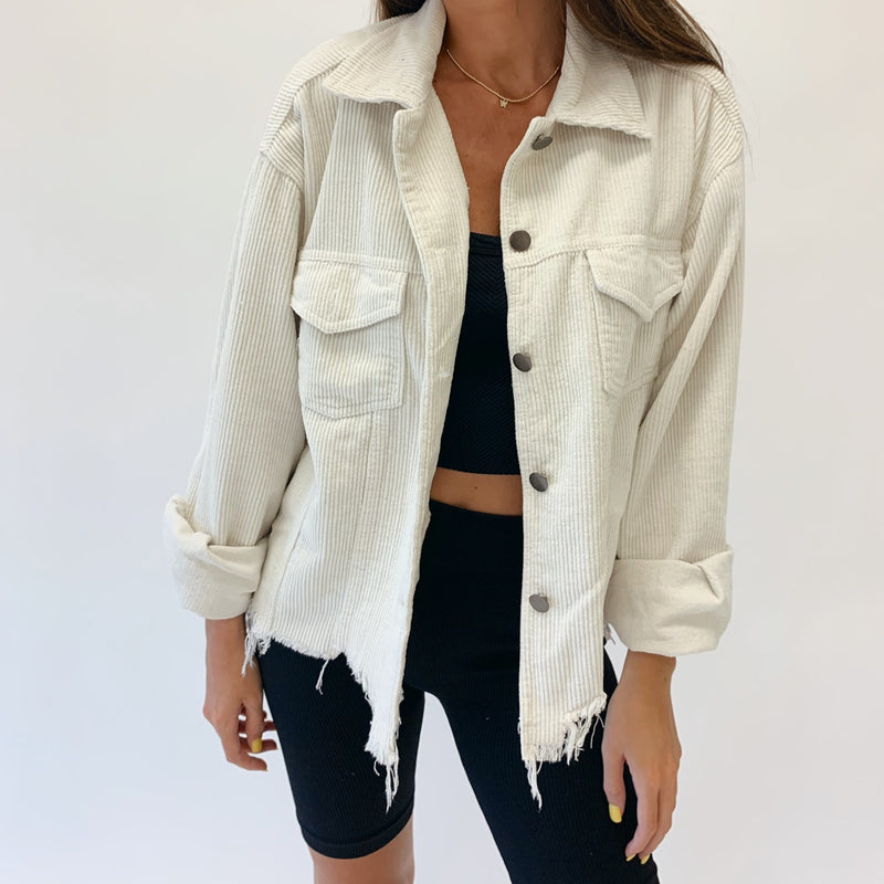 Cream Cord Jacket