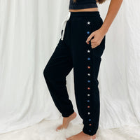 Embroidered Star Joggers